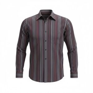 Tommy Bahama Button Shirt Mens XL Striped Long Sleeve Cotton Casual